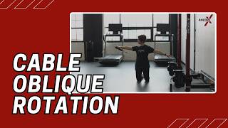Cable Oblique Rotation | Cable Machine Exercise