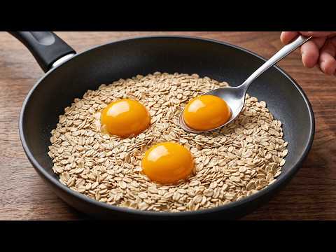 Delicious Oats with Eggs Tastes Better Than Meat! Easy and Quick Recipe!