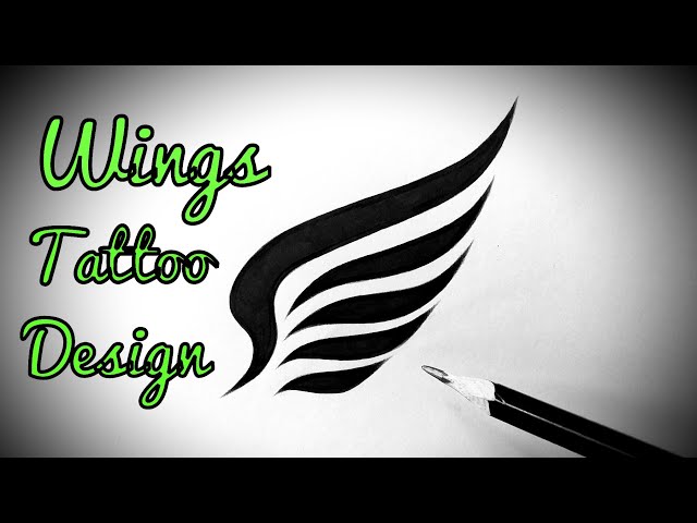 Pin by Claudia Perez Lopez on Goo | Wings drawing, Wing tattoo designs, Wings  tattoo