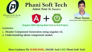 angular 6 & 7 - part 7 -  Header Component Creation - phani soft tech