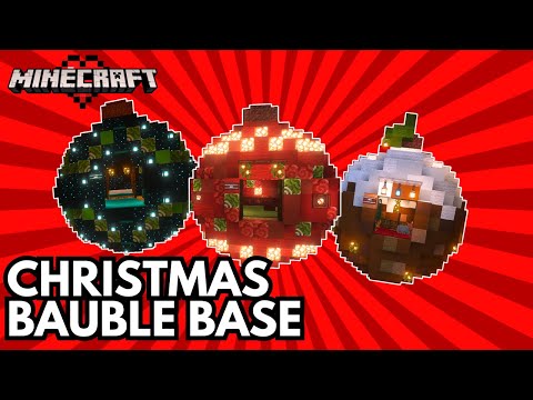 I Built a Christmas Bauble Base in Survival Minecraft