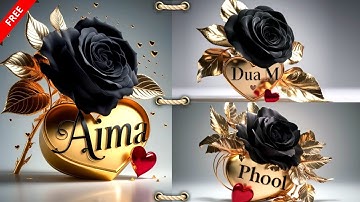 How To Create Multi Colour 3d Art Name Dp Ai Images | Bing Image Creator New Video | Bing Ai#meta