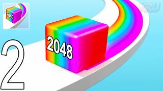 Jelly Run 2048 Gameplay Walkthrough Part 2 - Super Satisfying Merge Game (iOS & Android) screenshot 4