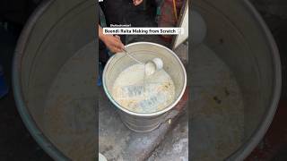 Boondi Raita Making from Scratch in #delhi #youtubeshortsindia #ytshortsindia #indianstreetfood