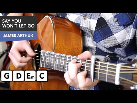 James Arthur - Say You Won't Let Go Guitar Tutorial - Acoustic Fingerstyle