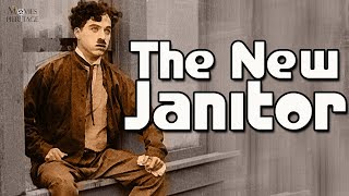 Charlie Chaplin in "The New Janitor" (1914)
