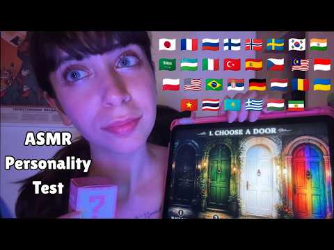 ASMR | Personality Test Roleplay in 30 Languages 🌍 (with Results! 📝)