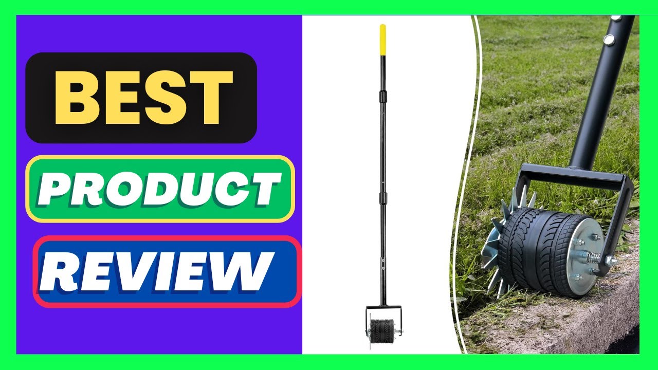 Colwelt Wheel Rotary Edger Lawn Tool 59’’, Manual Grass Edger