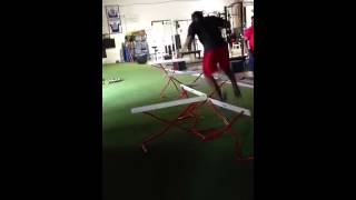 DeFrancosGym.com: Plyometrics - Multi-directional hurdle hops