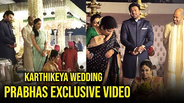 Prabhas At Rajamouli Son Karthikeya Wedding Exclusive Video | Bangaram Says SS | News Buddy