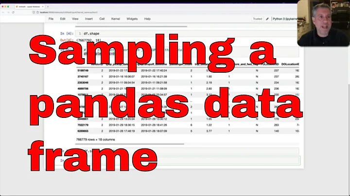 Efficiently extracting a random sample from your pandas data frame