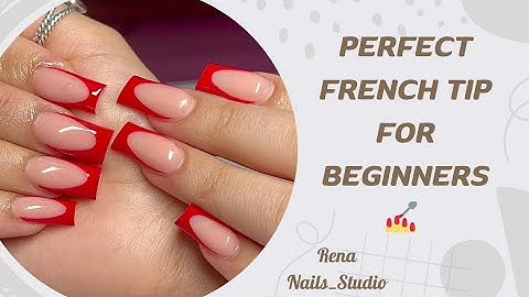 French Tip Nails Tutorial For Beginners 💅