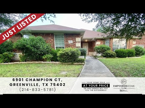 6901 Champion Court, Greenville, TX home video tour