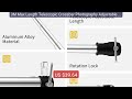 3M Max Length Telescopic Crossbar Photography Adjustable C-Sta... — Best Buy 2026 | Great Quality!