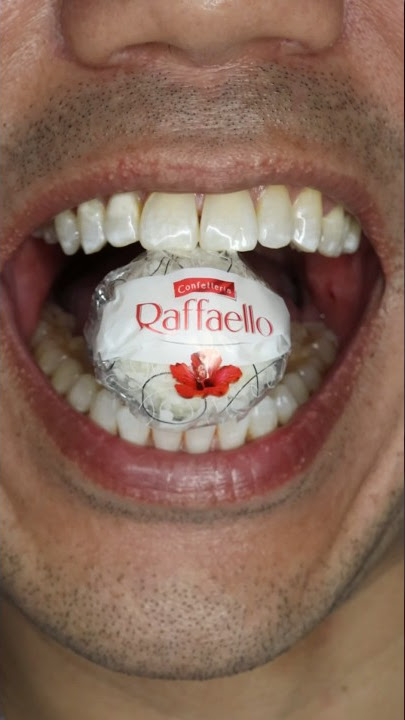 ASMR | Are Raffaello the same as Ferrero Rocher? 😳 #satisfying #asmr #ferrero #raffaello #shorts