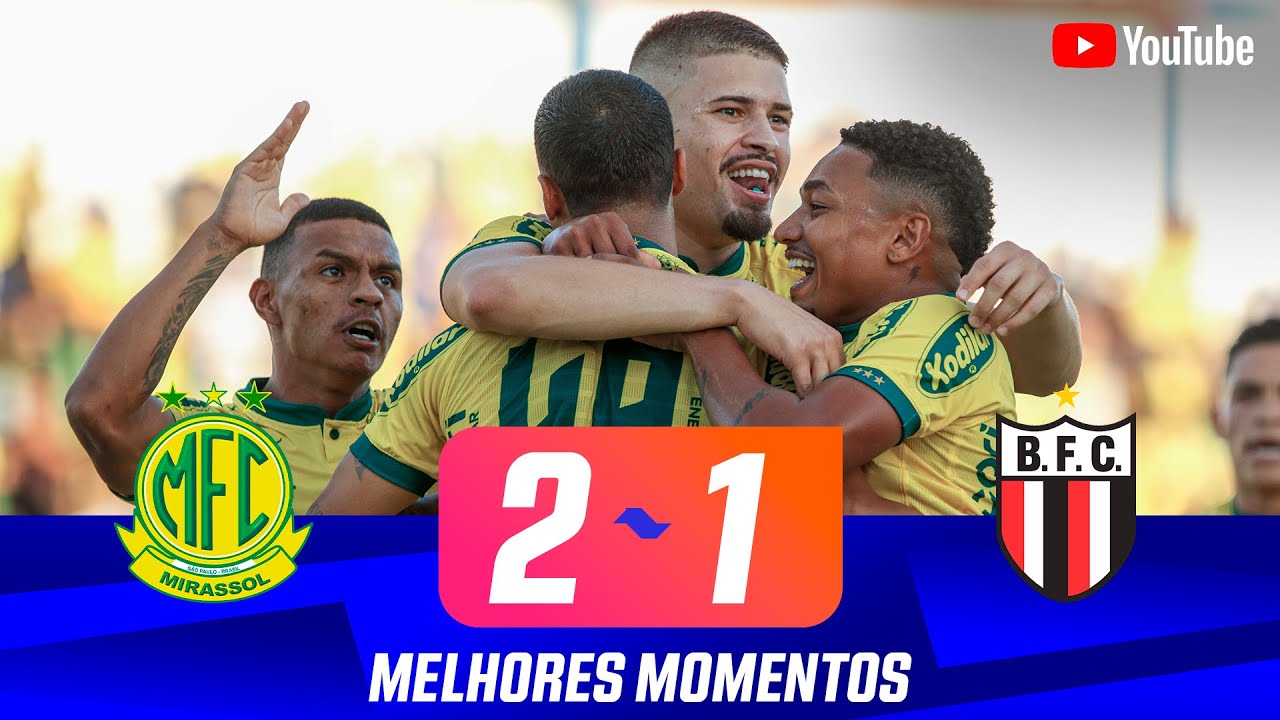 MIRASSOL 2 X 1 BOTAFOGO | MELHORES MOMENTOS | 9ª RODADA | PAULISTÃO ...