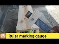 Diy simple ruler marking gauge  diy woodworking