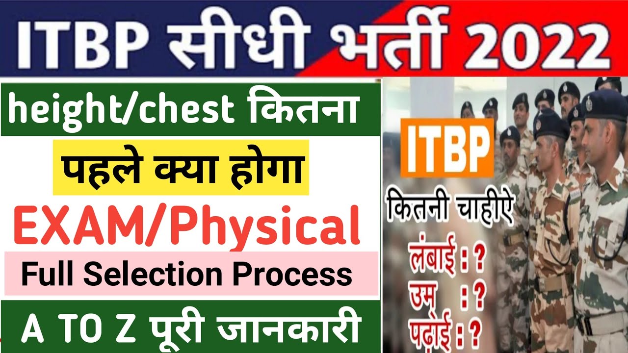 ITBP Head Constable Ministerial Recruitment 2022 | ITBP HCM Vacancy 2022 | Job Profile, Full Details