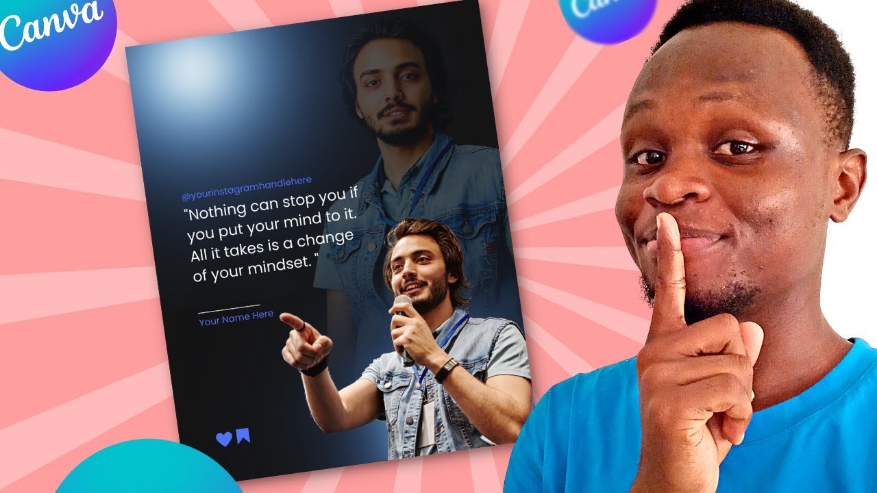 Дизайн цитаты для Instagram в Canva [ЛЕГКИЙ УЧЕБНИК ПО CANVA]