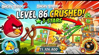 Angry Birds 2 Level 86 Gameplay - No Spells!