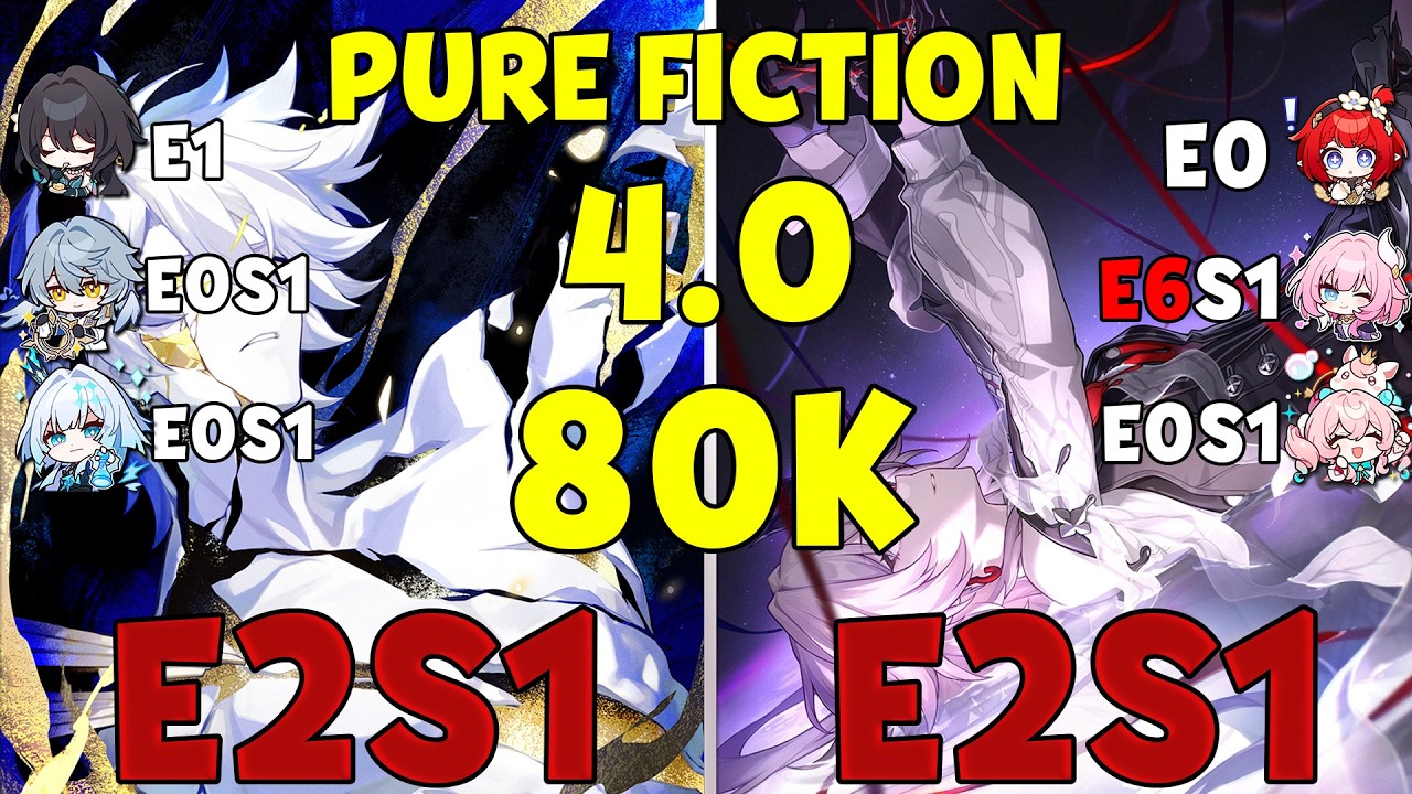 E2S1 Phainon x E0S1 Cerydra l E2S1 Evernight x E6S1 Cyrene 80K Points l 4.0 Pure Fiction