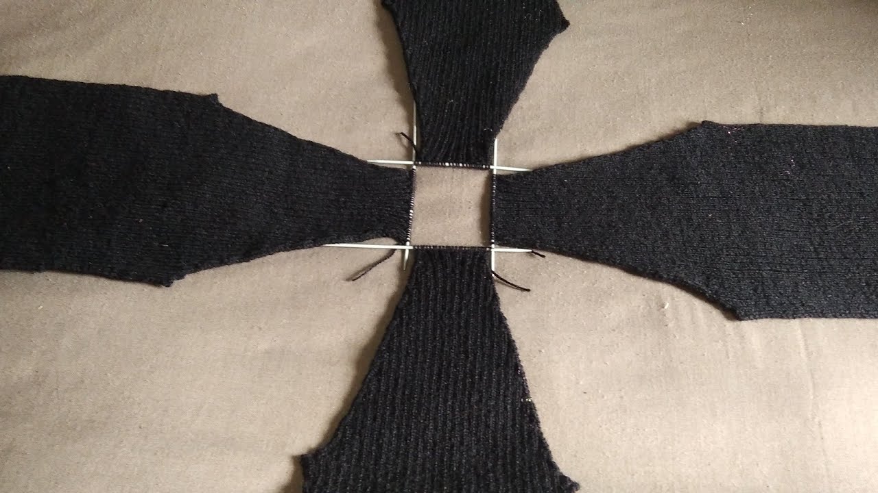 जेंट्स हाई नेक गला बुनने के आसान तरीका।Reglan Cutting Sweater With Round Neck। Knitting Neck।