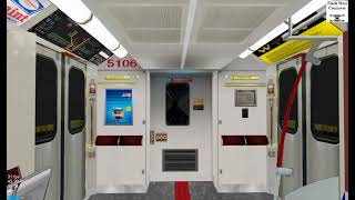 OpenBVE #8 - Line 1 Yonge University - Toronto Rocket subway-train
