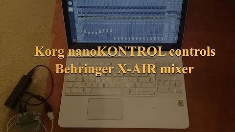 Control Behringer X-AIR/X32 with Korg nanoKONTROL