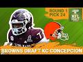 Cleveland Browns Select KC Concepcion 24th Overall | Browns Get A SPEEDSTER