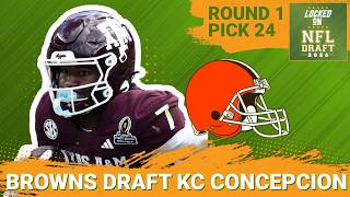 Cleveland Browns Select KC Concepcion 24th Overall | Browns Get A SPEEDSTER