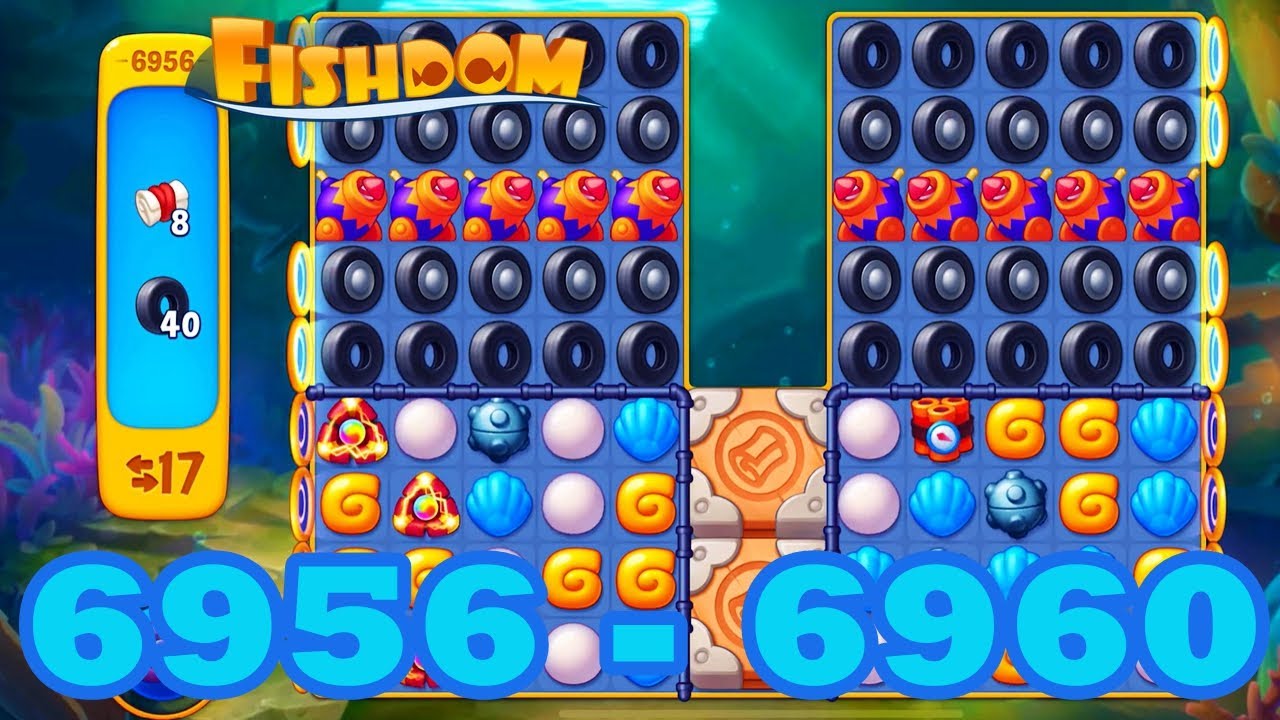 Fishdom Level 6956 - 6960 HD Walkthrough | 3 match puzzle | gameplay ...