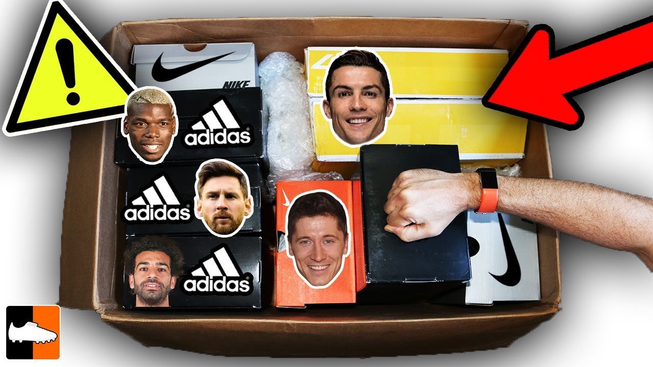 What's In The Mystery Box?! Feat. Ronaldo, Messi, Salah, Pogba... - YouTube