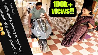 iss bande ne kaha ki mein baap ka paise uda raha hoon!🫠 | DAD ON THE DUCATI🔥😍 by DV 169,256 views 8 months ago 14 minutes, 9 seconds