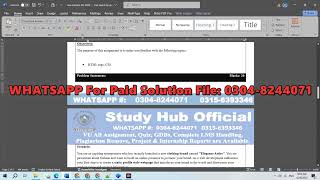 CS406 assignment 1 solution Spring 2025 | CS406 assignment 1 solution 2025 | CS406 Assignment 1