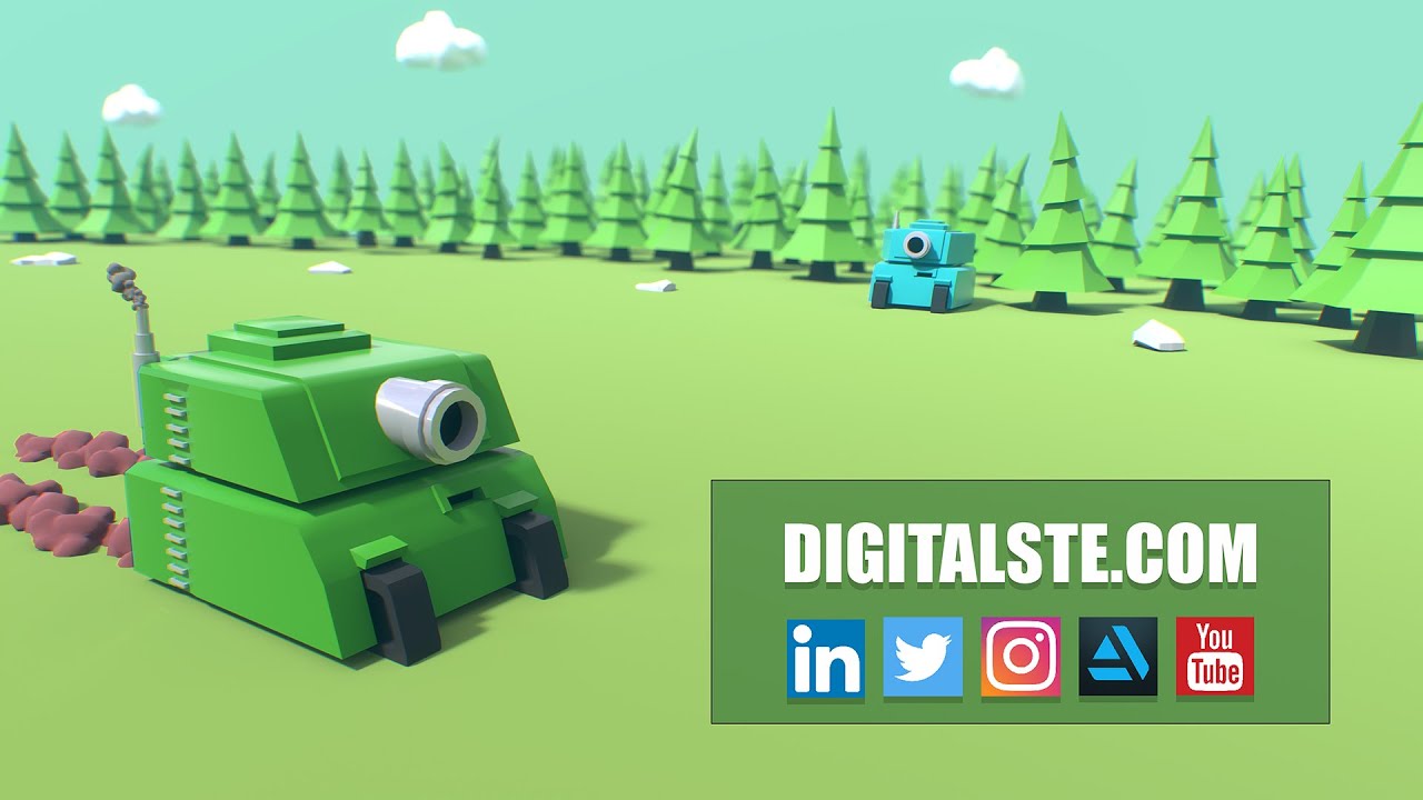 Low Poly Tank Game Kit: Demo 2 - YouTube