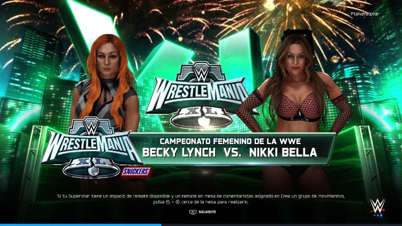 Wwe 2K25 becky lynch vs nikki bella