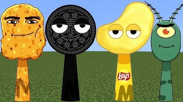 I Spawn New Sprunki OC Addon in Minecraft PE​ Mod!!! 