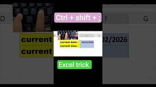 CTRl + SHIFT + ; #excel #hack #interview #dataentry #excellearn #learm#thanksforwatching #exceltips