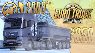 ПО ЗАСНЕЖЕННОМУ СЕРПАНТИНУ С 2000° НА РУЛЕ MOZA — Euro Truck Simulator 2 (1.49.2.15s) [#359]
