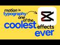 Motion Typography Smooth Animation in CapCut - CapCut Tutorial