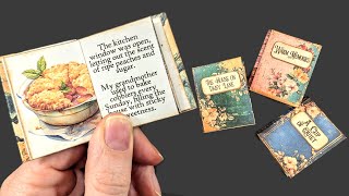 Warm Memories Mini Books Paper Crafting Project | Beginner Junk Journal