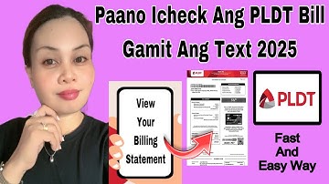 Paano Icheck Ang PLDT Bill Gamit Ang Text 2025 | Vanz Official