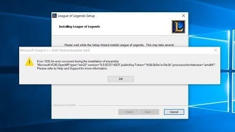 How To Solve Microsoft Visual C++ 2005 Redistributable error 1935 ?