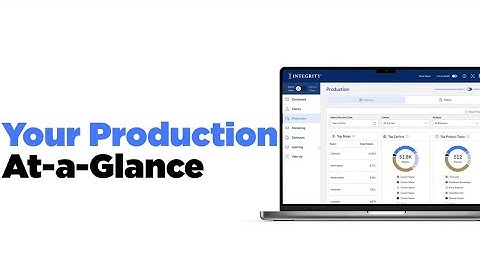 IntegrityCONNECT Production Summary gives agents more visibility than ever!