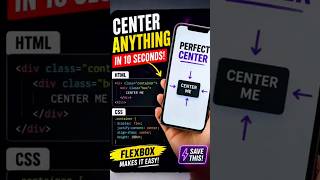 Stop Struggling to Center a Div (Mobile Coding Tutorial) #css #html #mobilecoding