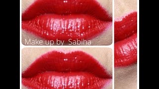 Sabi´s Make upTutorial: the perfekt red lips