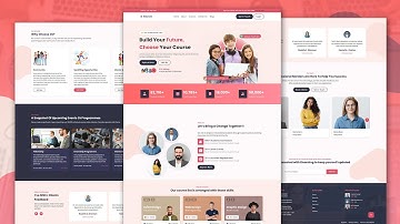 Create A Responsive Education Website Design - HTML / CSS / JavaScript From Scratch