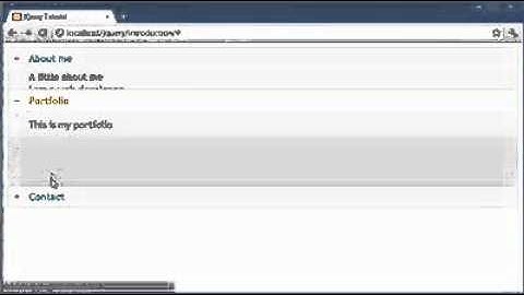 jQuery Tutorial - 153 - Accordion