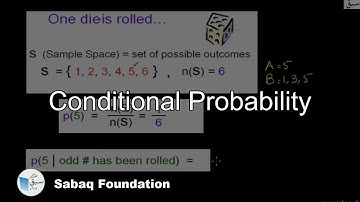Conditional Probability, Statistics Lecture | Sabaq.pk