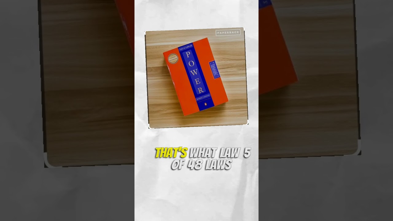 Law 5 of The 48 Laws of Power: "So Much Depends on Reputation – Guard It with Your Life. #shorts